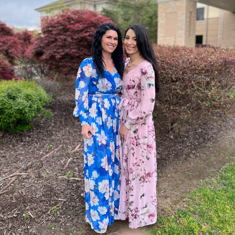 Blue Floral Maxi Dress